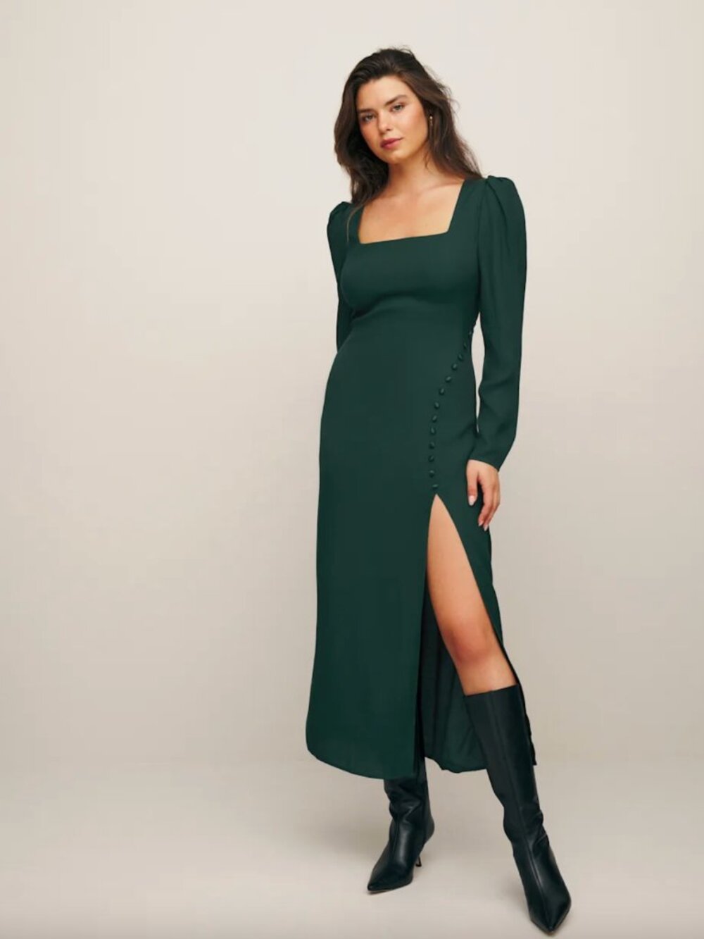NWT Reformation Nalani Dress Forest - Size 6